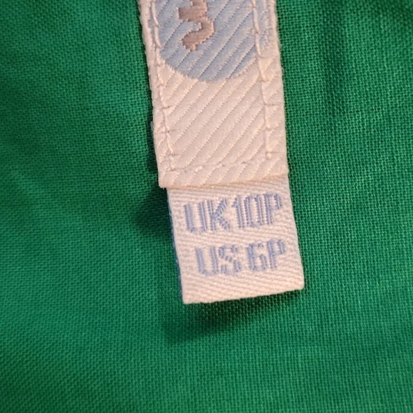 Boden Kelly Green Textured Embroidered Cotton Vneck Sheath Dress - Picture 6 of 7